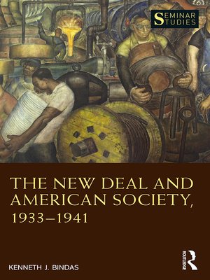 cover image of The New Deal and American Society, 1933–1941